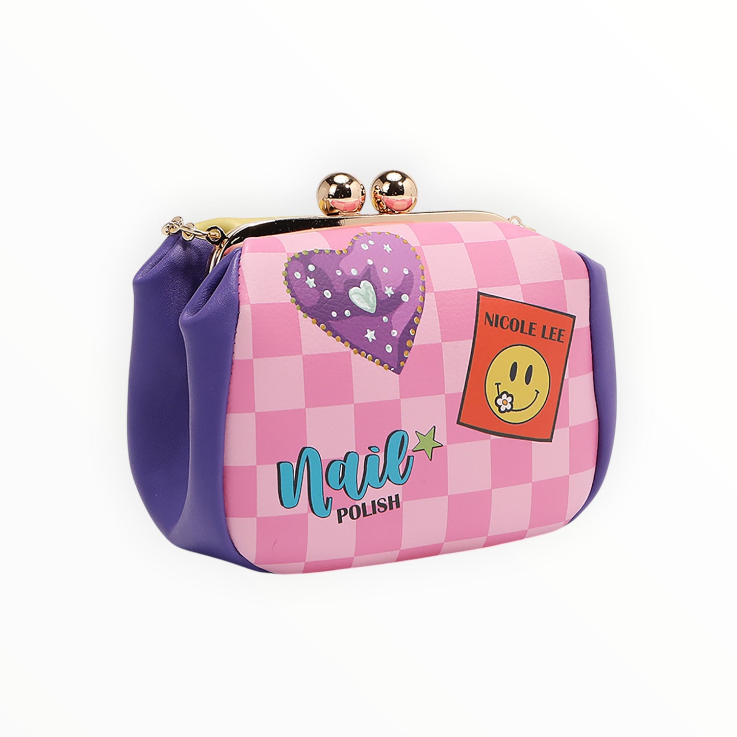 Borsa con Clip e Tracolla Nail Polish Nicole Lee PRT7803