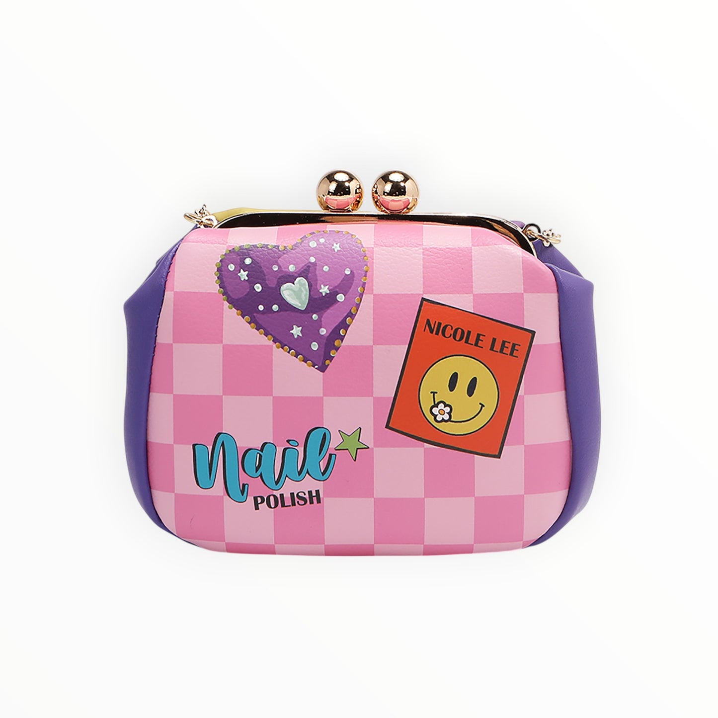 Borsa con Clip e Tracolla Nail Polish Nicole Lee PRT7803