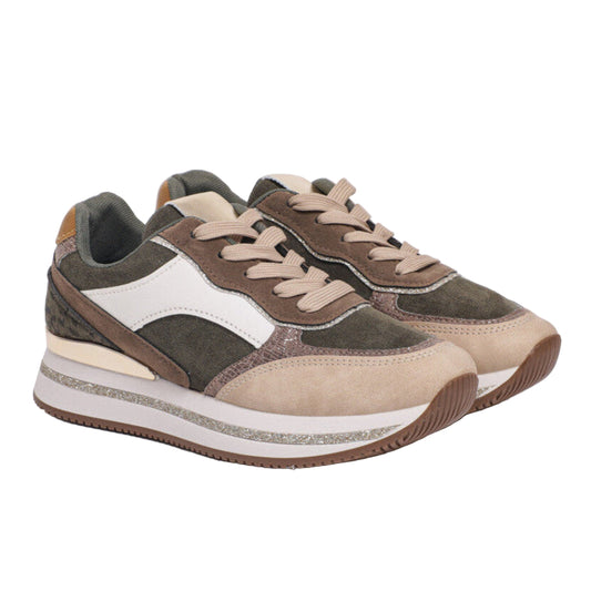 Scarpe Sneakers Verde Militare MimiMua SCAI-8958