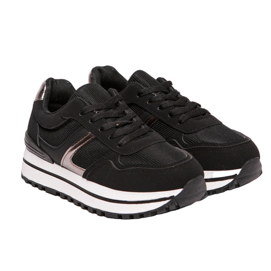Scarpe Sneakers Nero MimiMua SCAL-9109