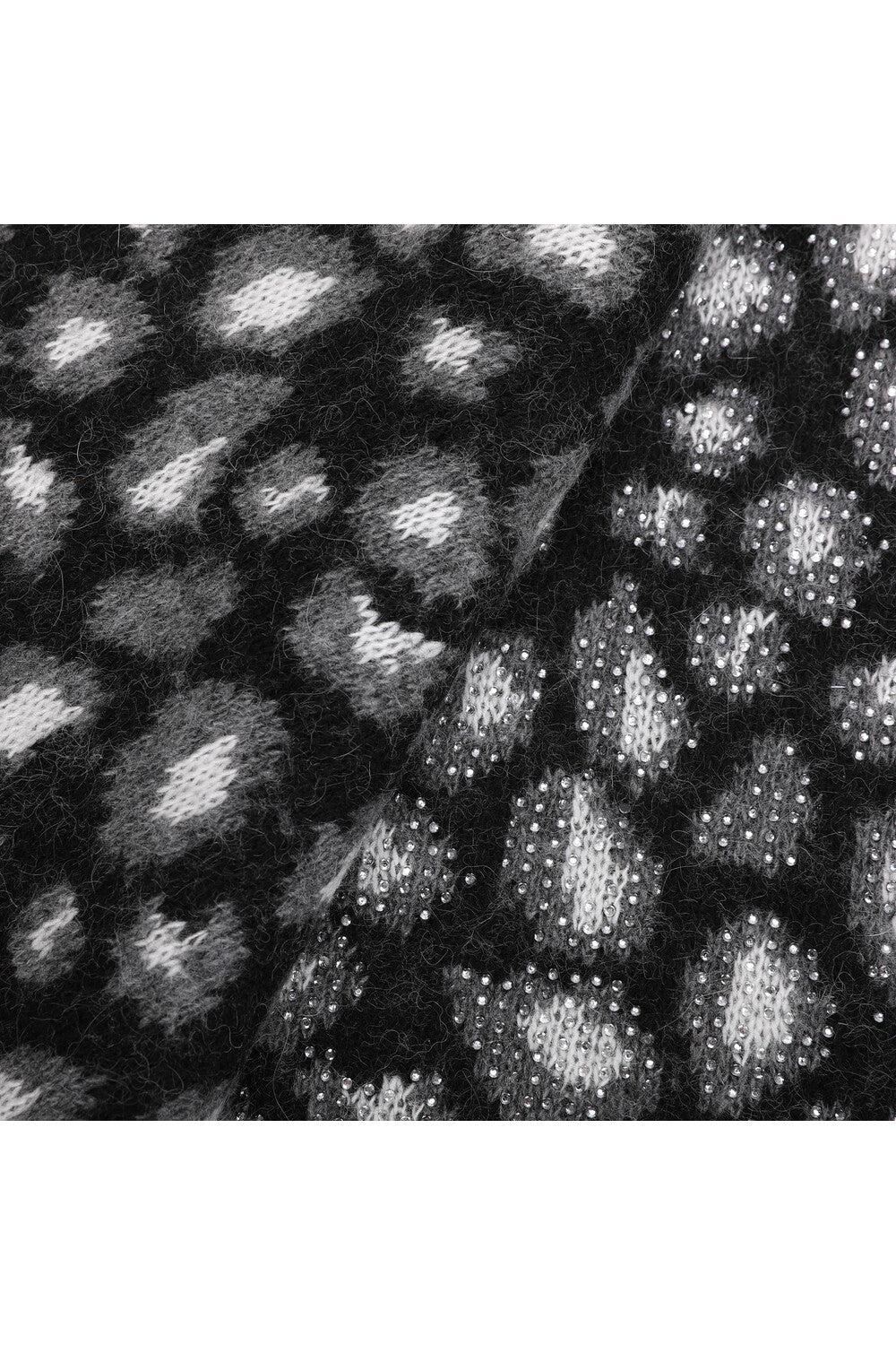 Sciarpa Leopardata con strass YEAN-9243 Mimi-Muà