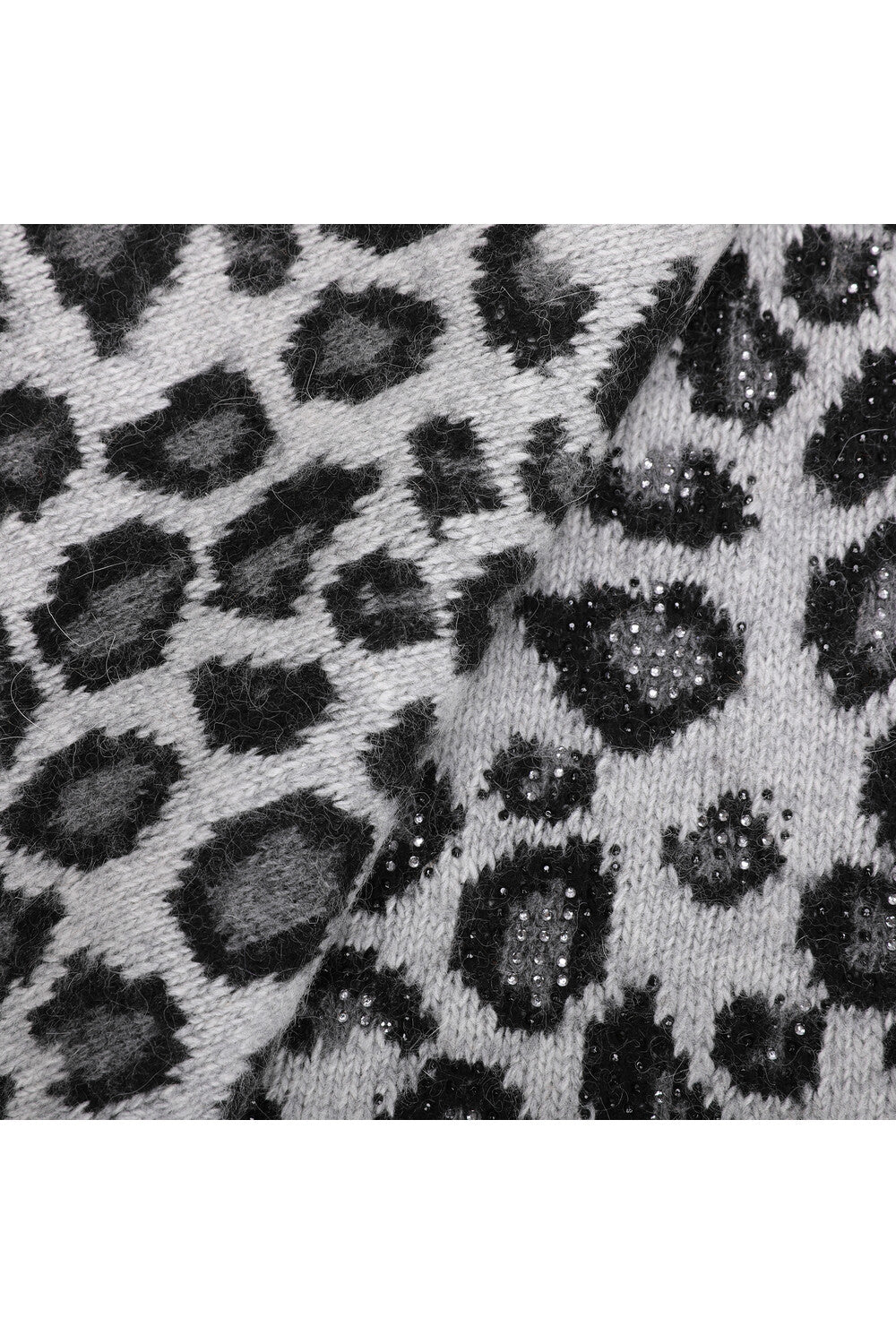 Sciarpa Leopardata con strass YEAN-9243 Mimi-Muà