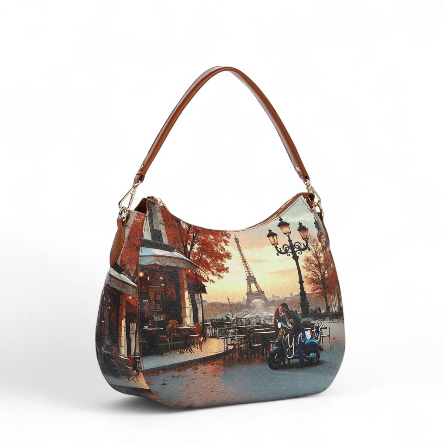Borsa a Spalla YNOT? YES629F6 Kisses From Paris - Design Parigino Romantico