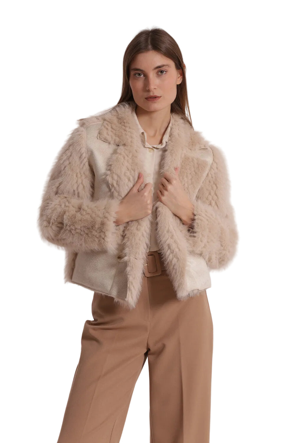 Montone Cropped Reversibile YQAN-6570