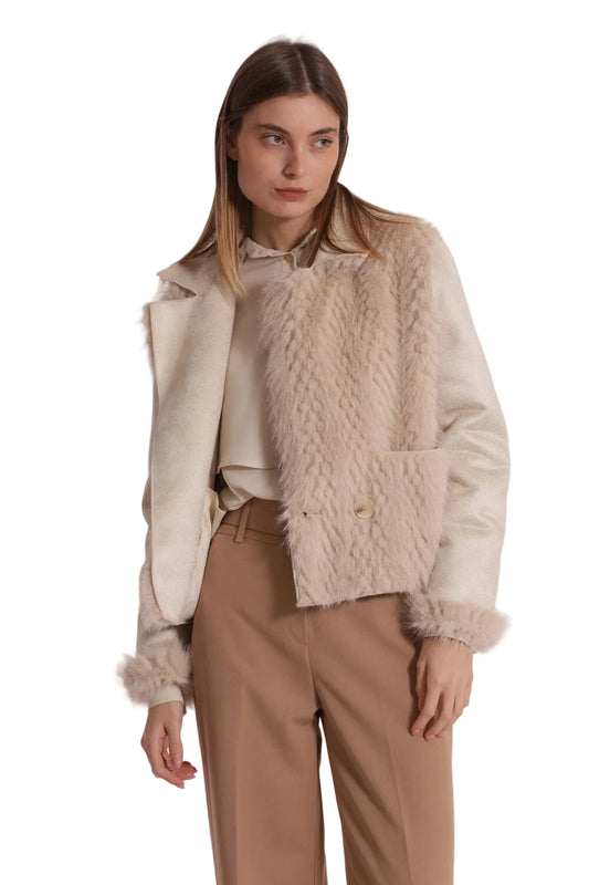 Montone Cropped Reversibile YQAN-6570